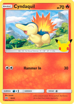Cyndaquil McDonald's Collection 2021 card