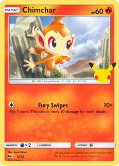 Chimchar McDonald's Collection 2021 card