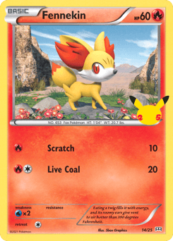 Fennekin McDonald's Collection 2021 card