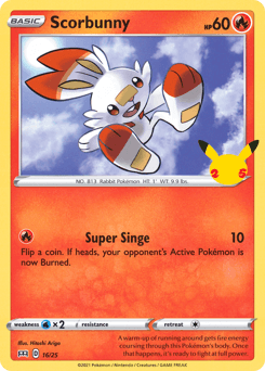 Scorbunny McDonald's Collection 2021 card