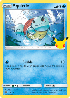 Squirtle McDonald's Collection 2021 card