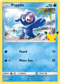 Popplio McDonald's Collection 2021 card