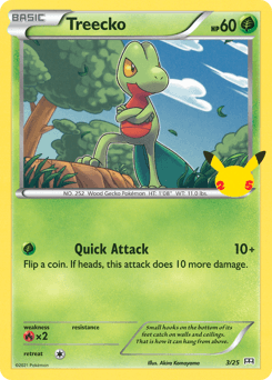 Treecko ★ McDonald's Collection 2021 card