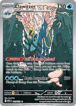 Clawitzer Mega Evolution card