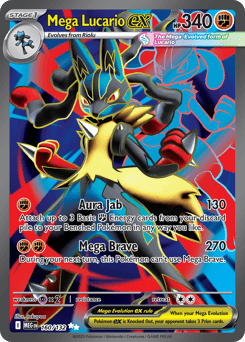 Mega Lucario ex Mega Evolution card