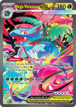 Mega Venusaur ex Mega Evolution card