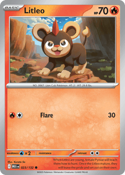 2025 Mega Evolution Litleo #23