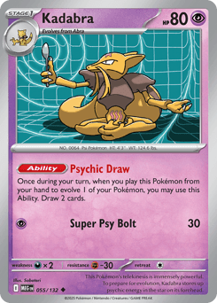 Kadabra Mega Evolution card