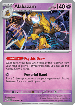 2025 Mega Evolution Alakazam #56