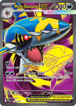Mega Sharpedo ex Phantasmal Flames card