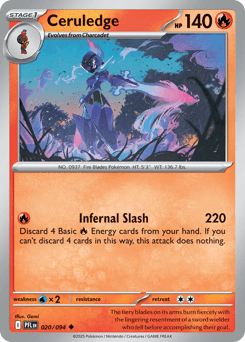 Ceruledge Phantasmal Flames card