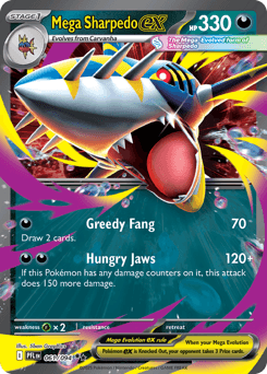 Mega Sharpedo ex Phantasmal Flames card