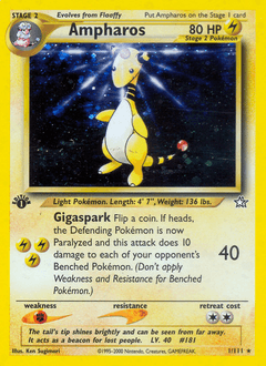 Ampharos Neo Genesis card