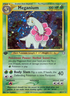 Meganium Neo Genesis card