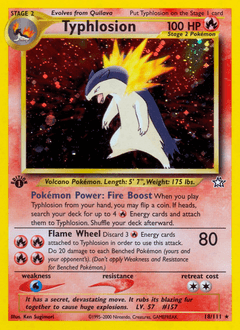 Typhlosion Neo Genesis card