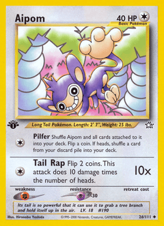 Aipom Neo Genesis card