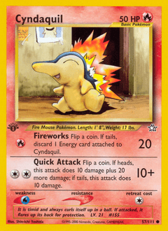 Cyndaquil Neo Genesis card