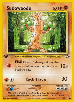 Sudowoodo Neo Genesis card