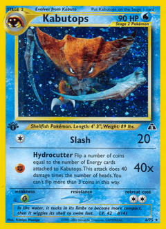 Kabutops Neo Discovery card