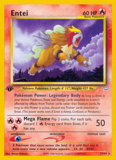 Entei Neo Revelation card
