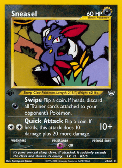 Sneasel Neo Revelation card