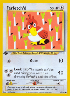 Farfetch'd Neo Revelation card