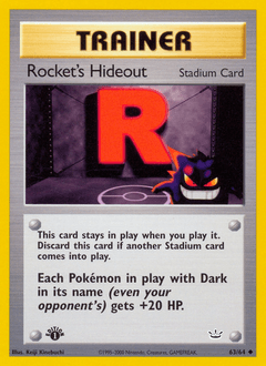 2001 Neo Revelation Rocket's Hideout #63