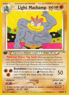 2002 Neo Destiny Light Machamp #25