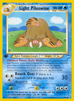 2002 Neo Destiny Light Piloswine #26