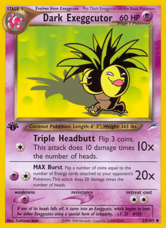 2002 Neo Destiny Dark Exeggutor #33