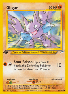 Gligar Neo Destiny card