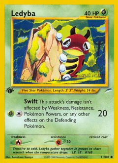 Ledyba Neo Destiny card