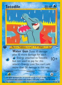 Totodile Neo Destiny card