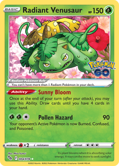 2022 Pokémon GO Radiant Venusaur #4