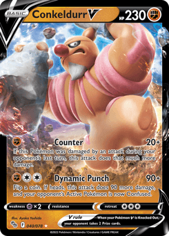 2022 Pokémon GO Conkeldurr V #40