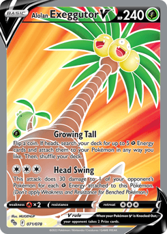 2022 Pokémon GO Alolan Exeggutor V #71
