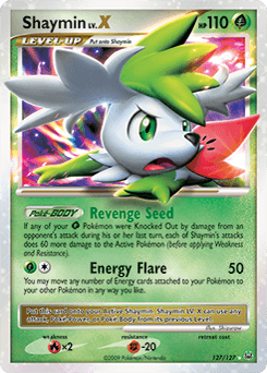 2009 Platinum Shaymin LV.X #127