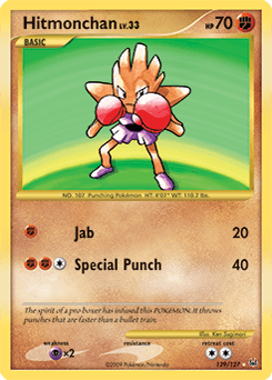 Hitmonchan Platinum card