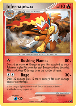 Infernape Platinum card