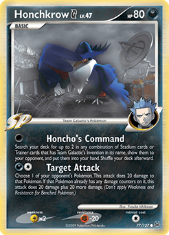 2009 Platinum Honchkrow G #77