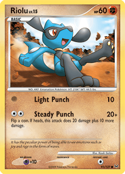2009 Platinum Riolu #91