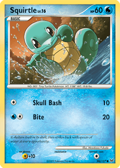 2009 Platinum Squirtle #96