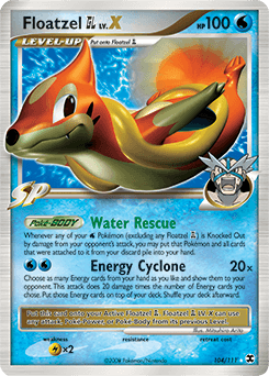 2009 Rising Rivals Floatzel GL LV.X #104