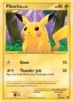 Pikachu ★ Rising Rivals card