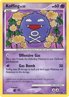 Koffing Rising Rivals card