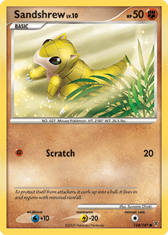 2009 Supreme Victors Sandshrew #124