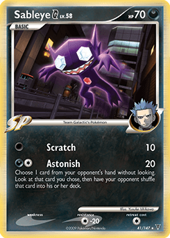 2009 Supreme Victors Sableye G #41