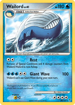 Wailord Supreme Victors card