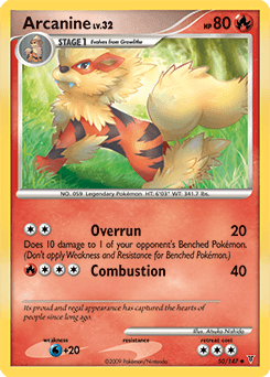 2009 Supreme Victors Arcanine #50