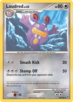Loudred Supreme Victors card
